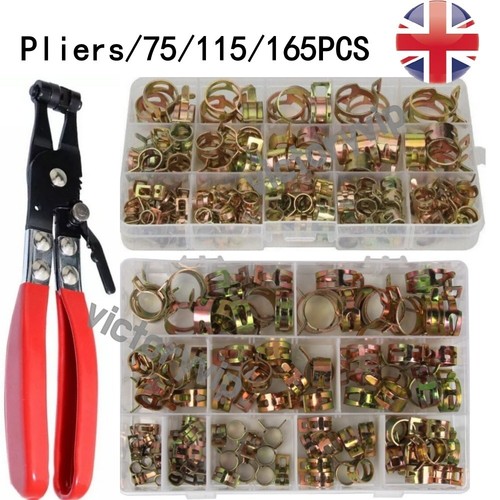 165x hose clamps assortment - 165x,