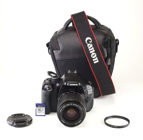 Canon eos 600d dslr - canon, 28-90mm
