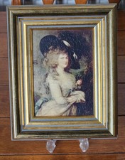 Vtg Print Portrait of