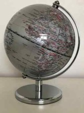 Enesco Contemporary Silver World Globe