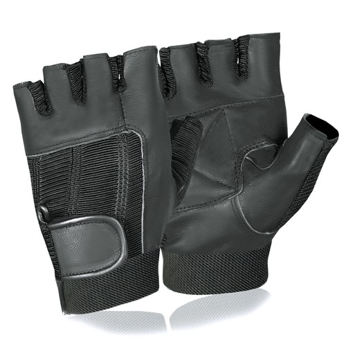 Leather weight lifting gloves - weight,