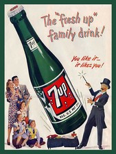 7up retro metal aluminium - retro,