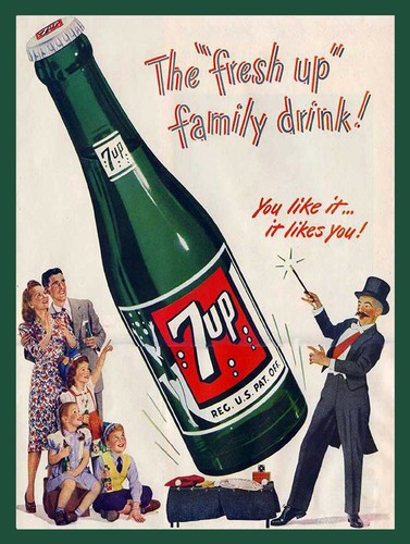 7up retro metal aluminium - 7up,,