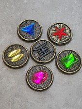 Legacy Six Zeo Crystal Power Coin Set of 6 Weathered Made for Legacy Morpher