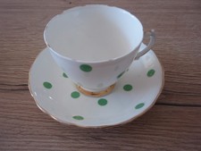 Vintage Royal Vale Green Polka