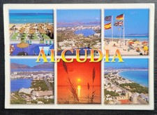 Postcard Used Six views of Alcudia Mallorca Spain 28 May 1998