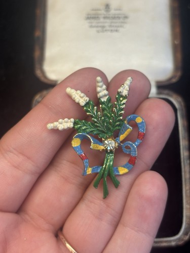 Vintage white heather enamel - vintage,