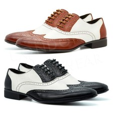 New Mens Two Tone Oxford