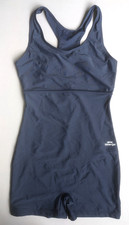 NWOT Slazenger Navy Blue Boyleg Legsuit Swimsuit - Size UK 12 / L / 34"
