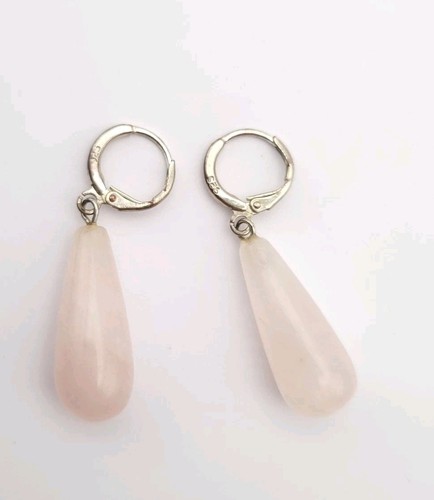 Sterling silver rose - silver, quartz