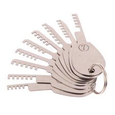 Stainless steel comb lock - lock, 9in1