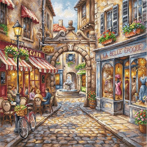 Belle epoque cross stitch - cross,