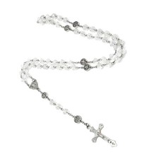 Crystal beads rosary necklace - beads,