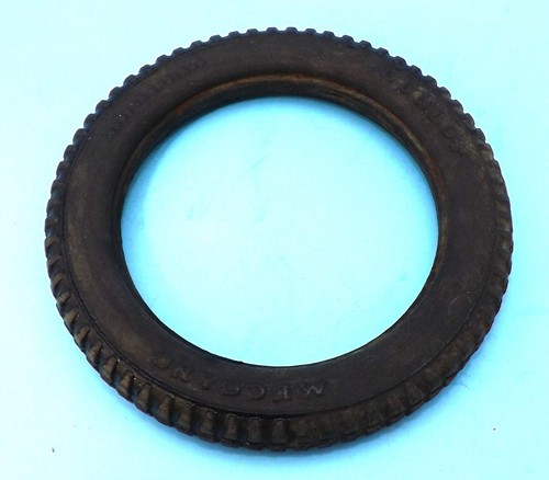 Meccano early black rubber