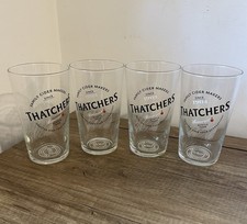 Thatchers Pint Glasses x 4 CE