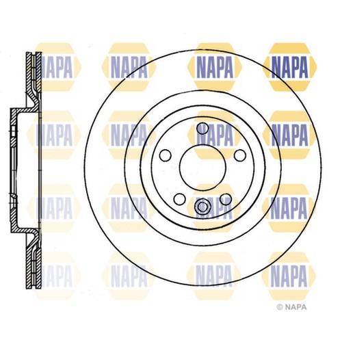 Brake discs vented for - 2x,