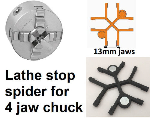 Lathe chuck stop spider - stop,