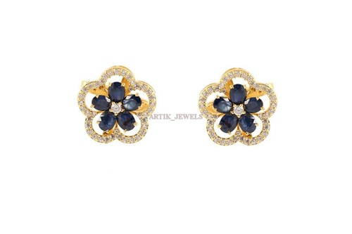 Heated blue sapphire gemstone - sapphire,