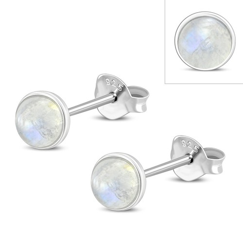 Rainbow moonstone sterling - rainbow,