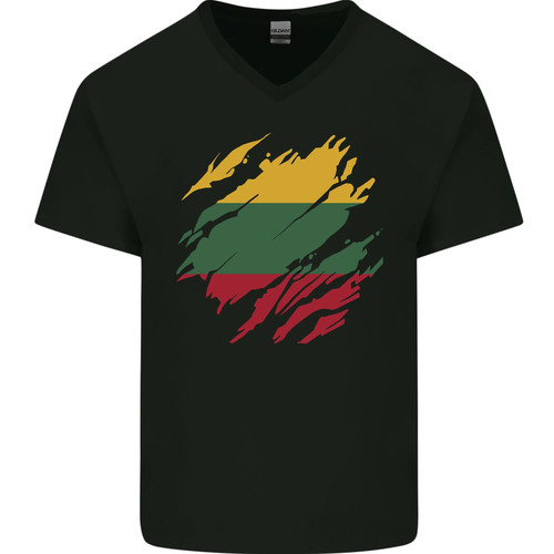 Torn lithuania flag - torn,