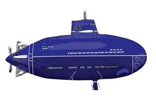 Submarine boat foil balloon - submarine,
