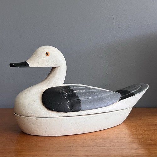 Wooden bird seagull - wooden, decoy