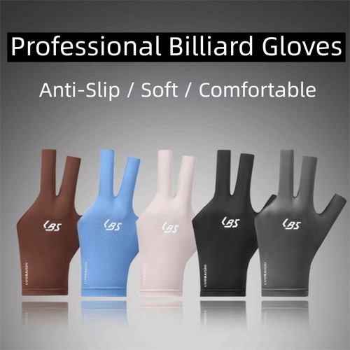 Three fingers billiard gloves - three,