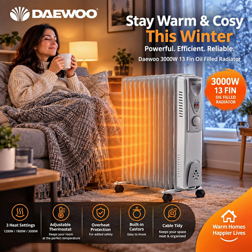 Daewoo 3000w fin - 3000w, filled