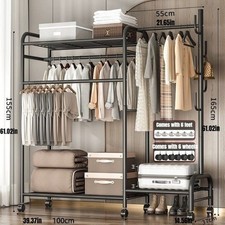 Heavy Duty Double Clothes Rail