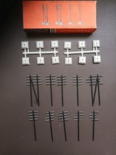 Vintage Box Of Playcraft Railway Model  telegraph poles PR 684 Boxed OO Gauge 