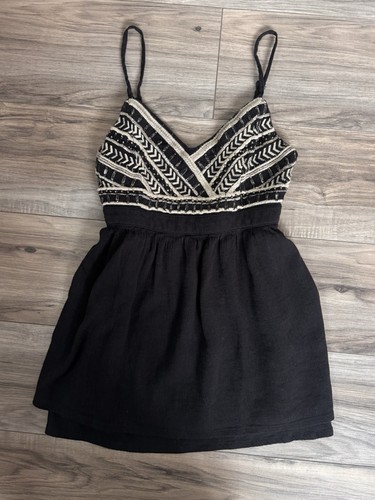 Vintage hollister black - black, beaded