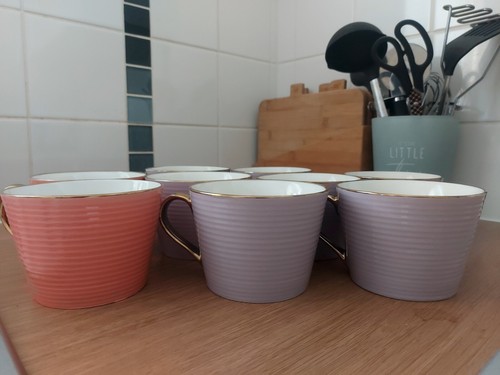 Fox ivy lilac striped mug - ivy,