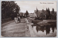 Godalming, The Bridge, Horse & Cart, Valentine's Postcard 60108.JV c.1909