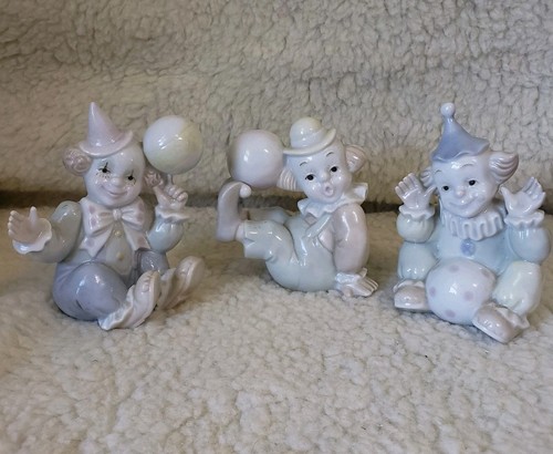 Porcelain clown figurines - clown,