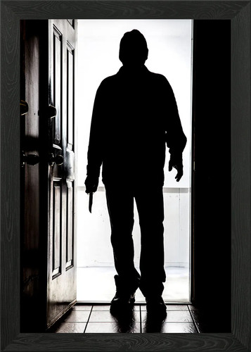 Intruder with buck knife - intruder,