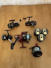 Job Lot Of Old Vintage Fishing Reels And Line Used