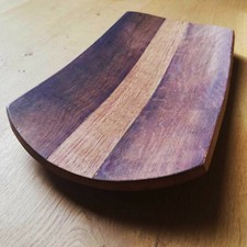 Oak Fruit Bowl made from Wine Barrel Staves Unique Kitchen Plate Wooden 