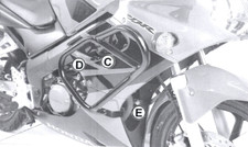 Honda CBR125R Engine Guard - Black BY HEPCO & BECKER (2007-2010)