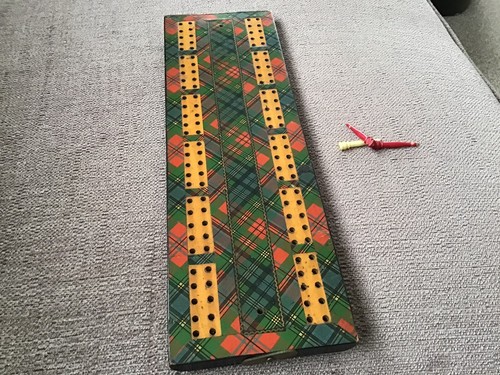 Mauchline tartan ware cribbage - mauchline,