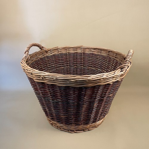 Vintage round basket - vintage, woven