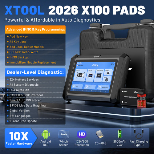 Xtool x100 pads immo car - x100, key
