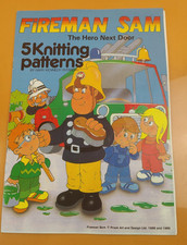 Original Gary Kennedy (Intarsia) Fireman Sam 5 x Knitting Patterns - Booklet