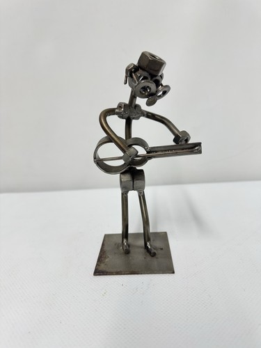 Handmade metal guitar player - handmade,