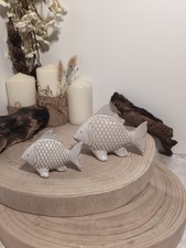Set Of Two Ceramic Fish
