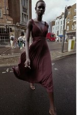 ZARA PLEATED MIDI DRESS