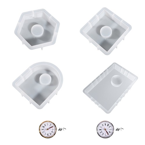 Bookend table clock resin - clock,