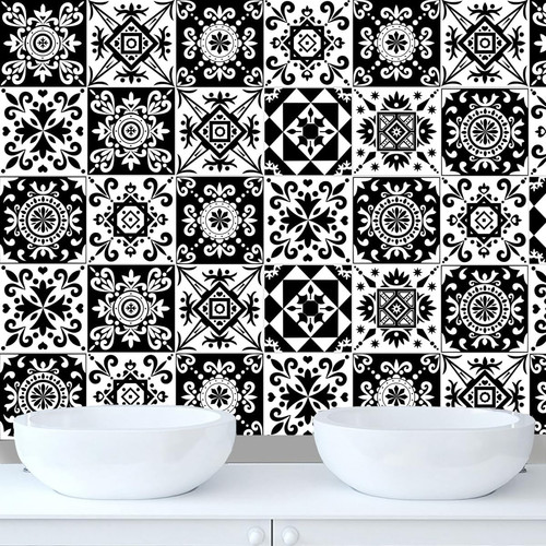 24pcs moroccan tile stickers - moroccan,