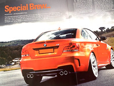 BMW 1M COUPE E82 - ORIGINAL FRAMEABLE PRESS CAR ROAD TEST REVIEW