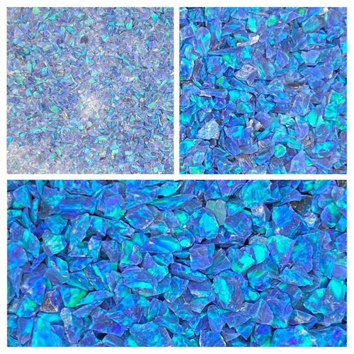 Crushed opal ocean blue - crushed, blue/