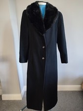 Nuage long black wool and